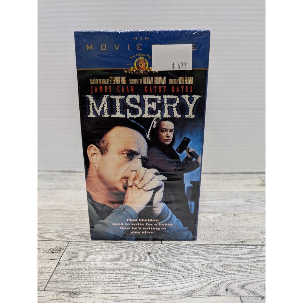 Misery VHS 2000 Stephen King Kathy Bates James Caan MGM Watermark Working